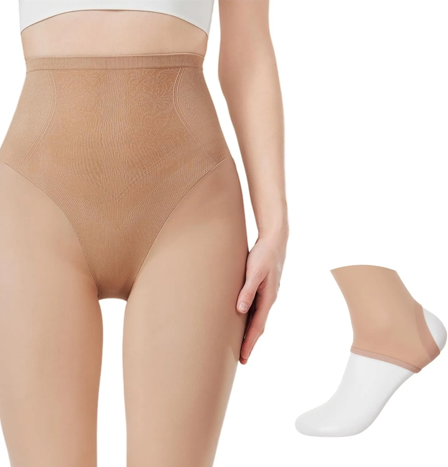 Golf Stockings UV Protection Leggings,UPF Stirrup & Footless Tights for Golf, Dance & Outdoor Sports
