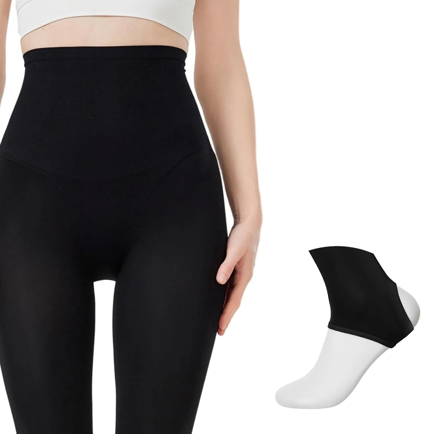 Golf Stockings UV Protection Leggings,UPF Stirrup & Footless Tights for Golf, Dance & Outdoor Sports