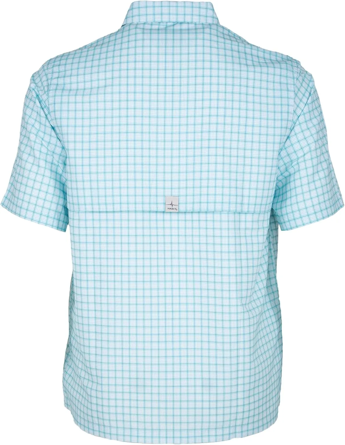 HABIT Mens Fourche Mountain Short Sleeve River Guide Fishing Shirt - UPF 40  UV Protection