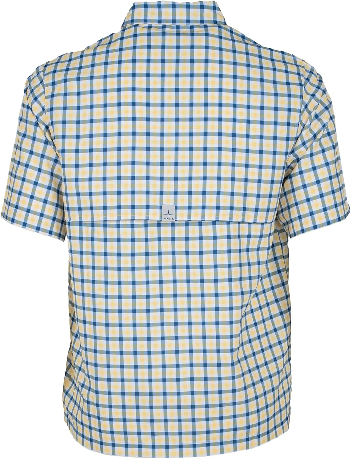 HABIT Mens Fourche Mountain Short Sleeve River Guide Fishing Shirt - UPF 40  UV Protection