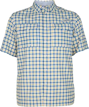 HABIT Mens Fourche Mountain Short Sleeve River Guide Fishing Shirt - UPF 40  UV Protection