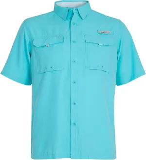 HABIT Mens Fourche Mountain Short Sleeve River Guide Fishing Shirt - UPF 40  UV Protection