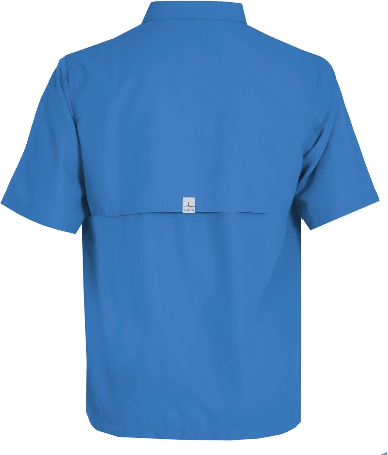 HABIT Mens Fourche Mountain Short Sleeve River Guide Fishing Shirt - UPF 40  UV Protection