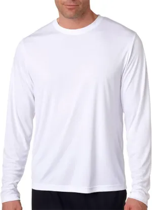 Hanes Cool DRI Performance Men's Long-Sleeve Shirt,XL,white