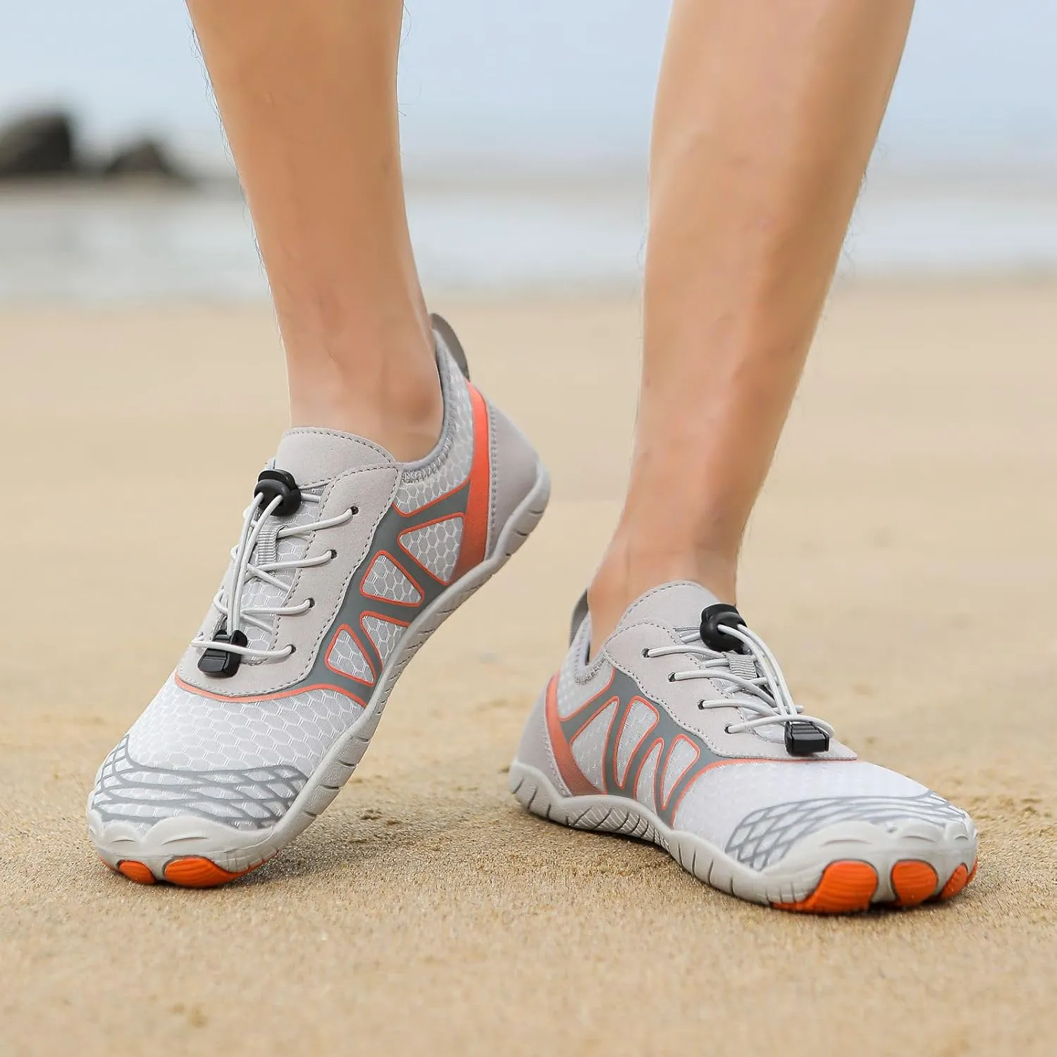 Hike Barefoot Shoes for Men Women Non-Slip Breathable Footwear Barefoot Shoes Wide Toe Box Walking Hiking Shoes Comfortable Athletic Beach Surf Swim Shoes