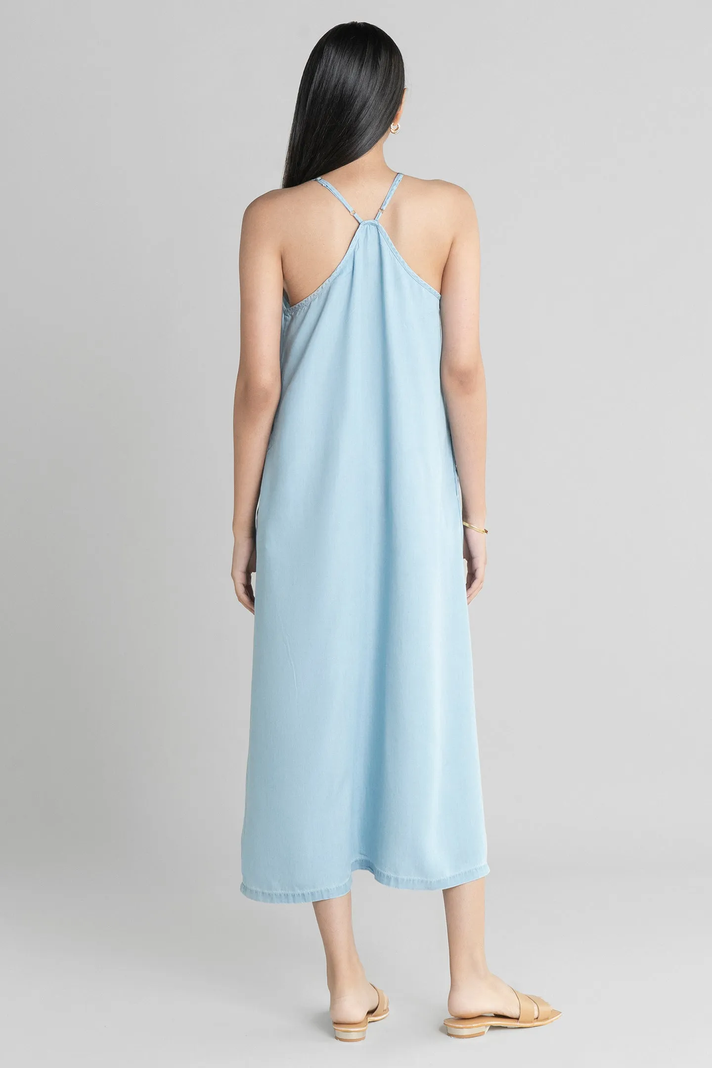 In The Mood For Love Denim Midi Dress