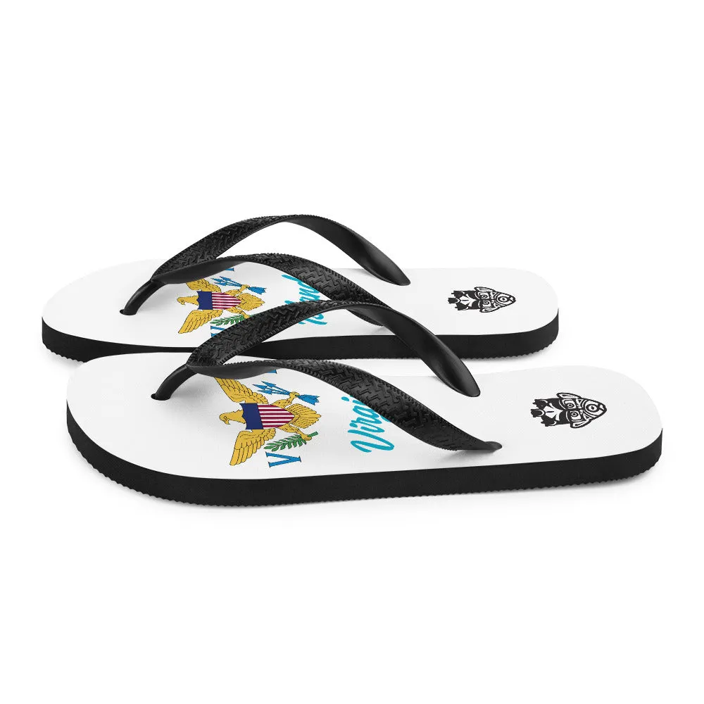 Island Flag - Virgin Islands Flip Flops