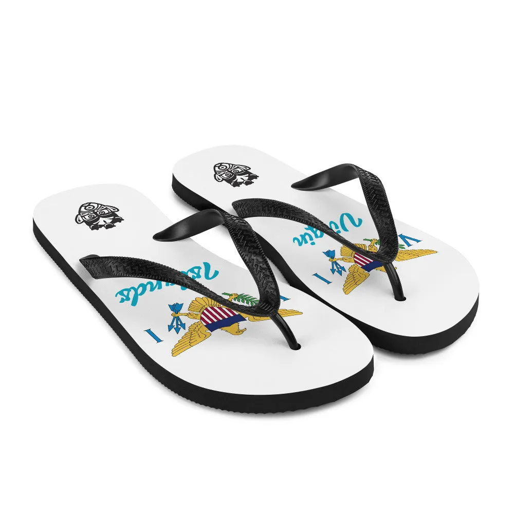 Island Flag - Virgin Islands Flip Flops