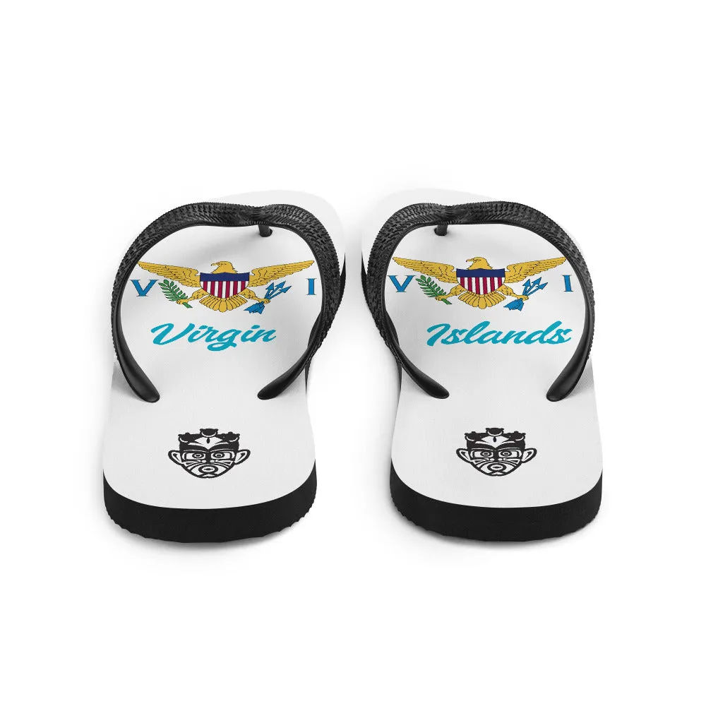 Island Flag - Virgin Islands Flip Flops