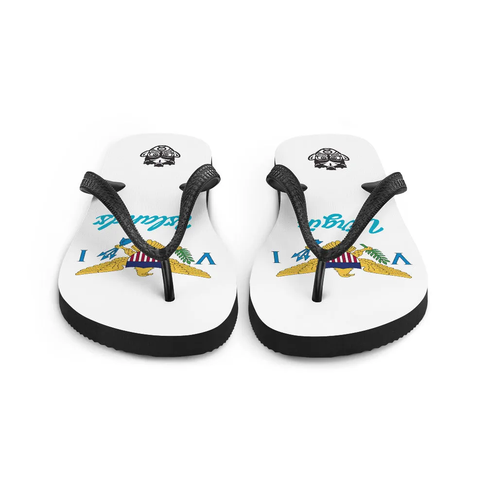 Island Flag - Virgin Islands Flip Flops