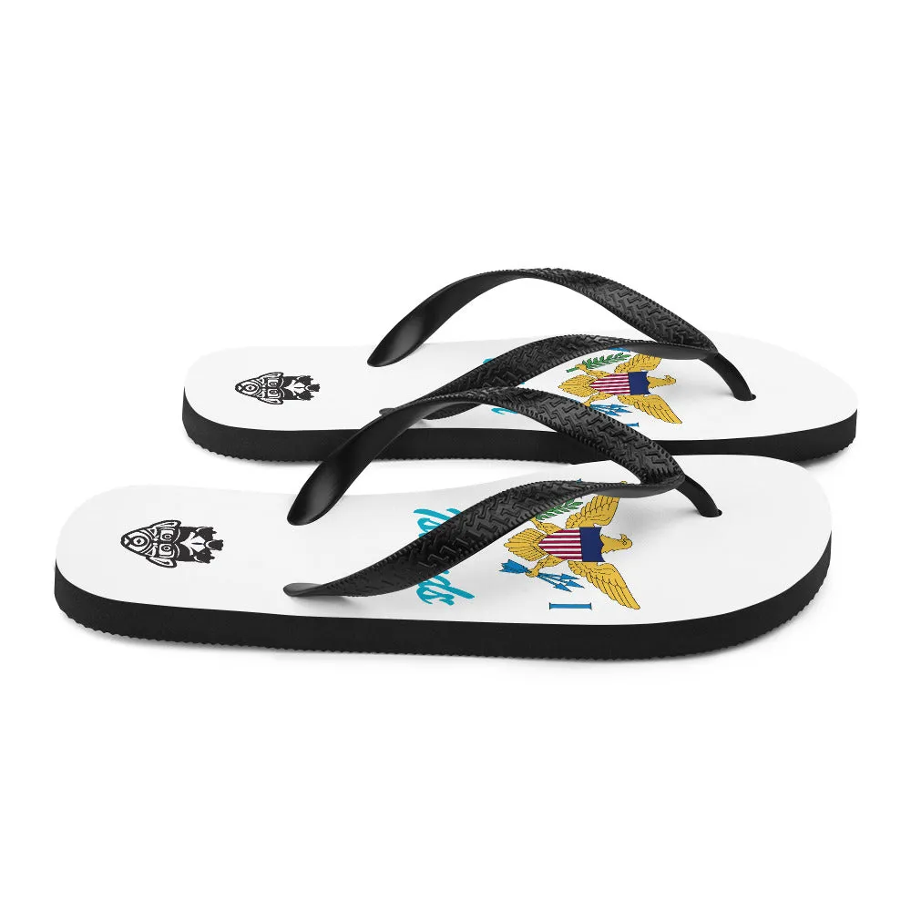 Island Flag - Virgin Islands Flip Flops