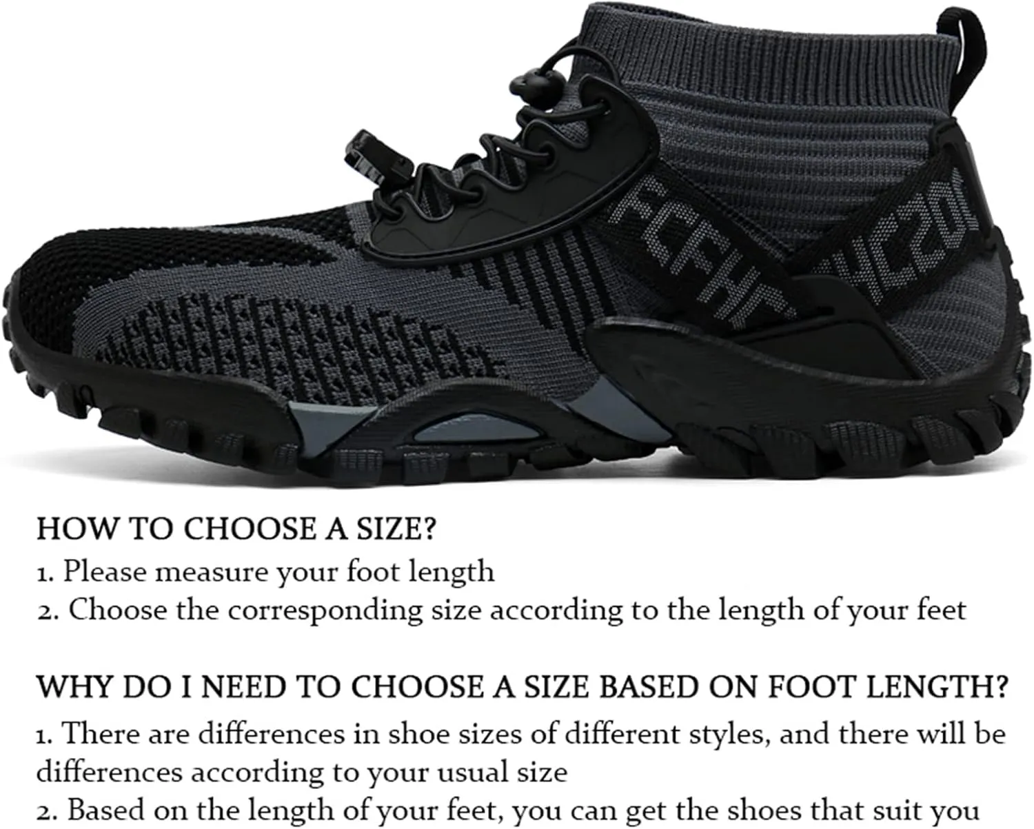 JiuQing Men's Water Shoes Quick Dry Walking Shoes Slip-On Mesh Hiking Beach Aqua Sport Shoes