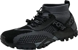 JiuQing Men's Water Shoes Quick Dry Walking Shoes Slip-On Mesh Hiking Beach Aqua Sport Shoes