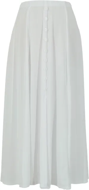 Jostar Women's Button Long Skirt - Elastic Waist Stretch Flowy Dress Jostar Women's Button Long Skirt - Elastic Waist Stretch Flowy Dress