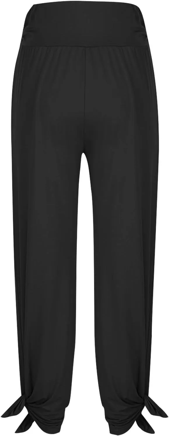 Juniors High Cut Flare Wide Leg Trousers Pants Trousers Pants for Women Track Athletic Yoga Trousers Pants