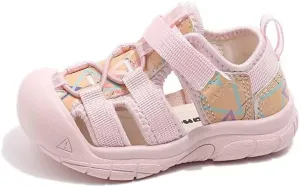 Kids Boy Girl Closed Toe Lightweight Sport Sandals for Summer Outdoor Walking Beach Aqua