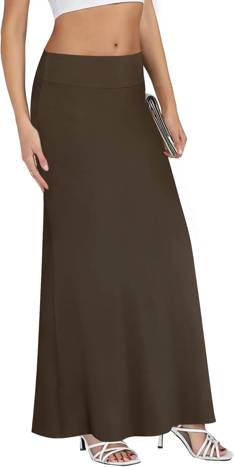 KIFOVEN Women's Casual Striped Print High Waist Maxi Long Pencil Skirt