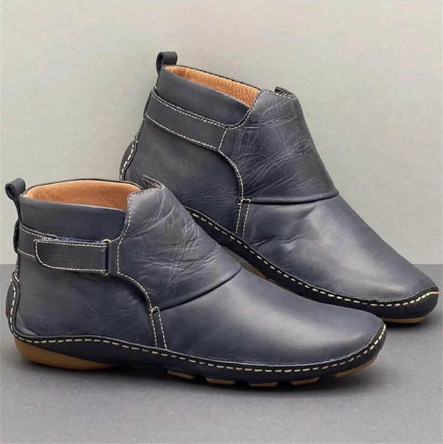 Ladmiple Fall Boots For Women 2024 Wide Calf Cowboy Cowgirl Ankle Boots Western Fashion Combat Short Booties Walking Shoes