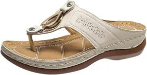 Ladmiple Orthotic Sandals For Women Wide Width Fashion Orthopedic Slides With Comfortable Plantar Fasciitis Arch Support