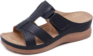 Ladmiple Orthotic Sandals For Women With Arch Support Walking Orthopedic Slippers Dressy Summer Vintage Slip On Flip Flops