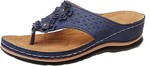 Ladmiple Orthotic Sandals Women Plantar Fasciitis Arch Support Comfortable Orthopedic Flip Flops Dressy Summer Walking Slides