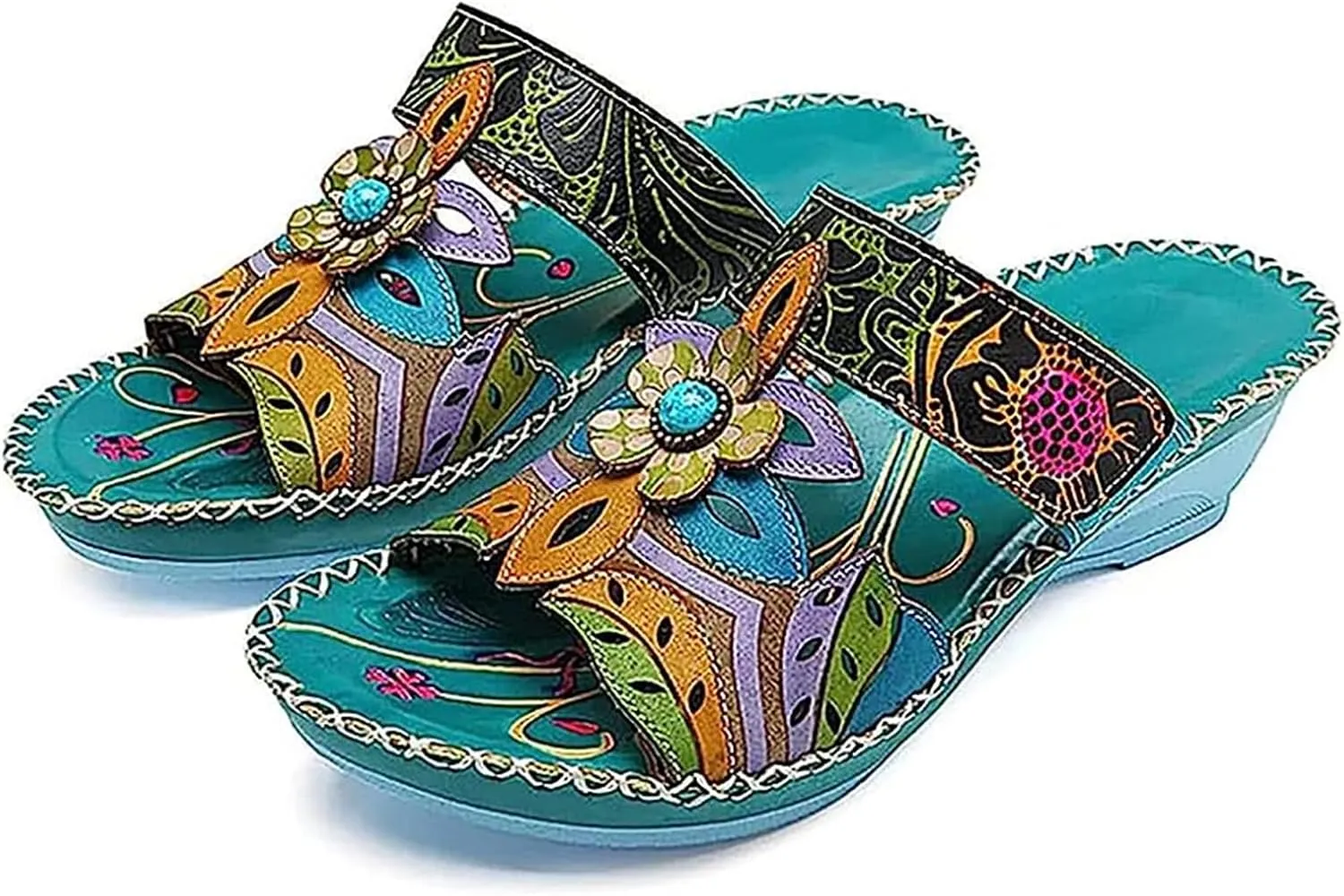 Ladmiple Sandals Women Dressy Summer Flat Walking Comfortable Orthopedic Flip Flops Orthotic Slides with Arch Support 2024