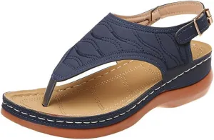 Ladmiple Womens Sandals Comfortable Summer Causal Flip Flops Arch Support Beach Roman Outdoor Open Toe Orthopedic Sandal