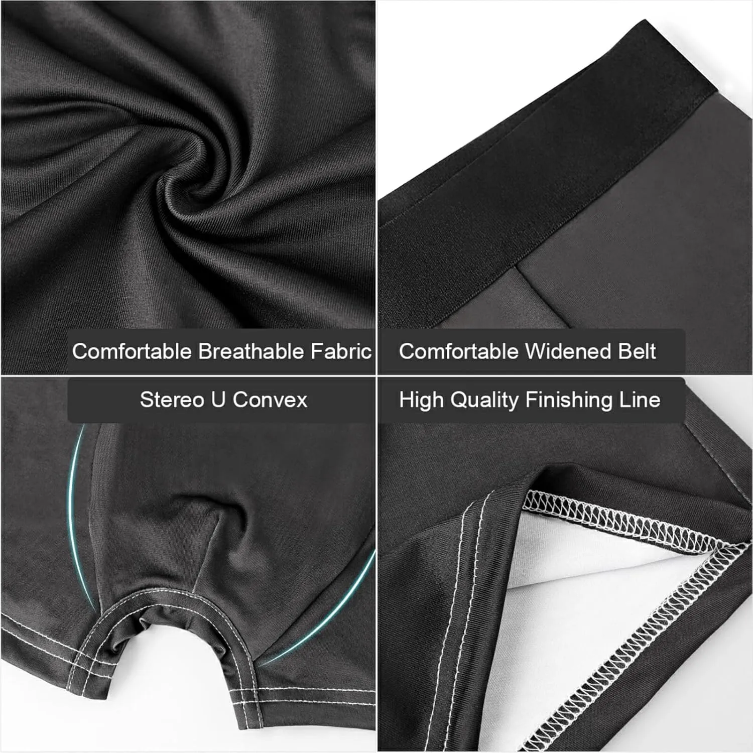 Lemon and Leaf Mens Boxer Briefs Underwear Breathable Stretch Boxer Trunk with Pouch S-XXL