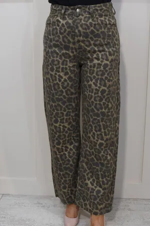 Little Mistress Leopard Print Jeans-A24VW0503MU