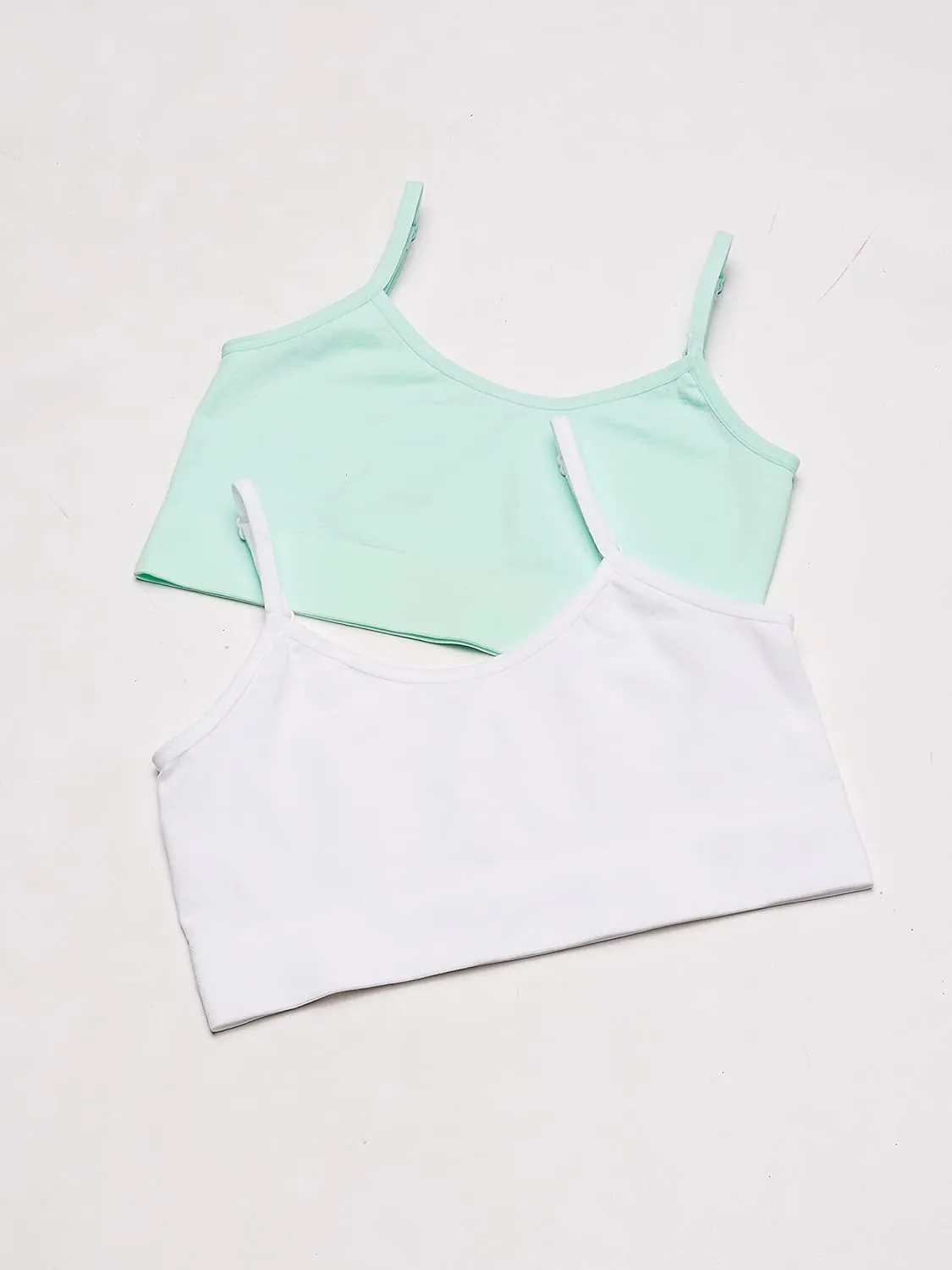 Maidenform Girls' Comfort Brami Bralette, 2 Pack