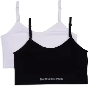 Maidenform Girls' Comfort Brami Bralette, 2 Pack