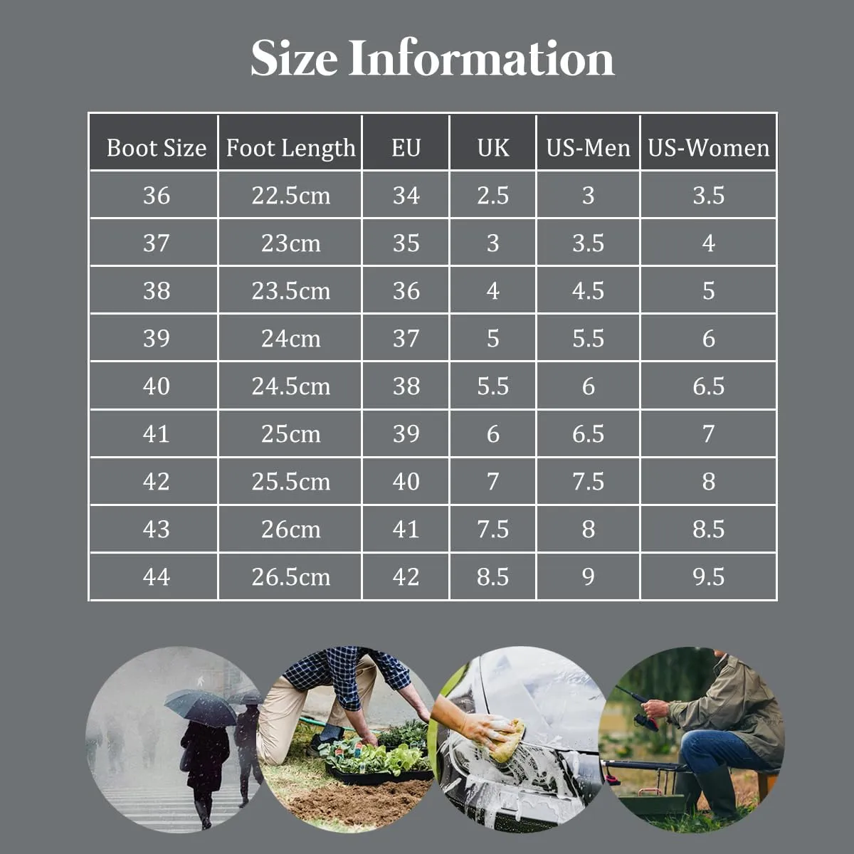 Men Short Ankle Boots Women Waterproof Rain Boots Outdoor Garden Shoes