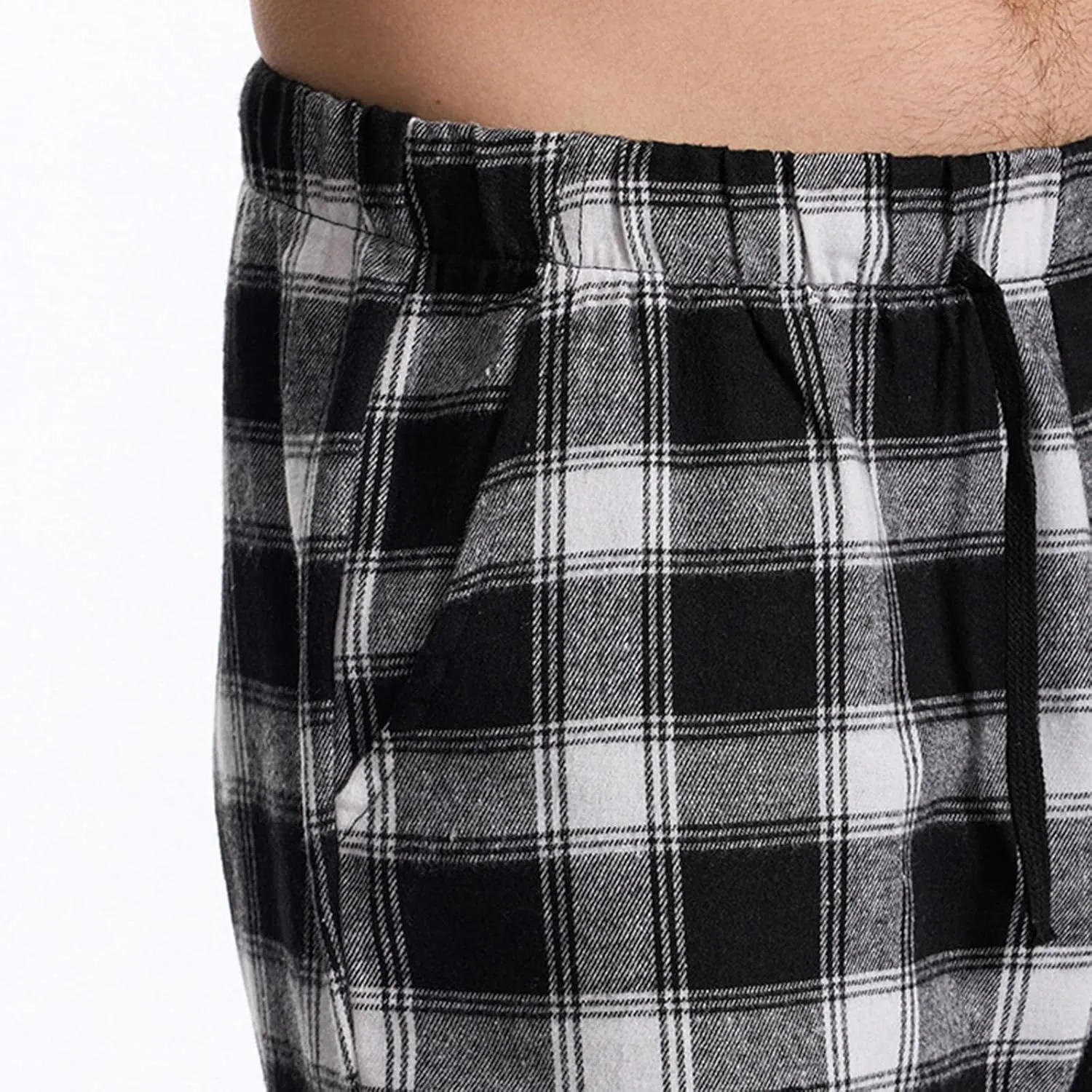 Mens Casual Plaid Trousers Drawstring Waist Straight-Leg Pants Stylish Comfy Open Bottom Trouser Athletic Basic Pants