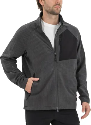 Men's Lightweight Windbreaker Hiking Softshell Jacket Water-resistant Full Zip Hoodies Golf Jackets