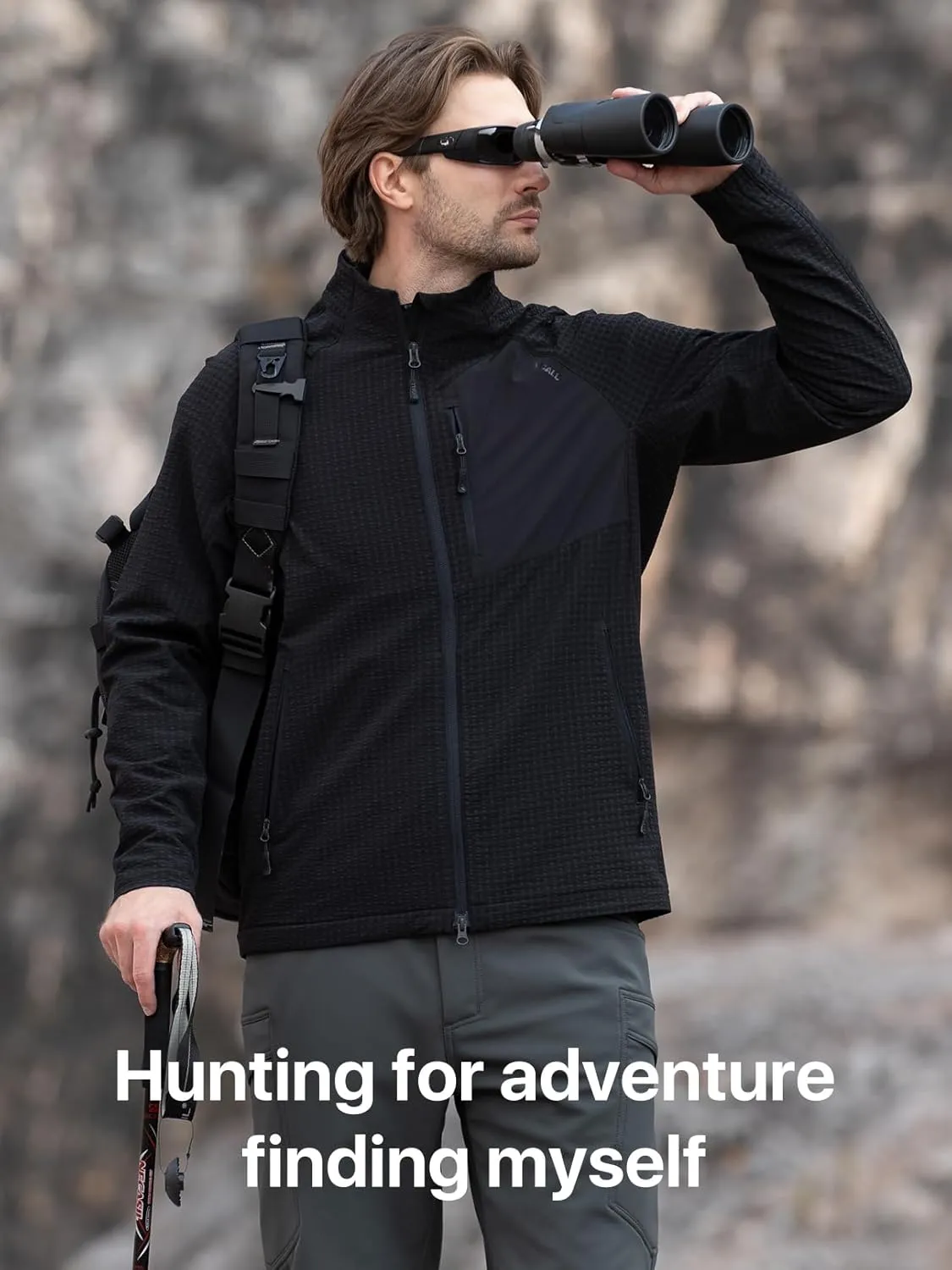 Men's Lightweight Windbreaker Hiking Softshell Jacket Water-resistant Full Zip Hoodies Golf Jackets