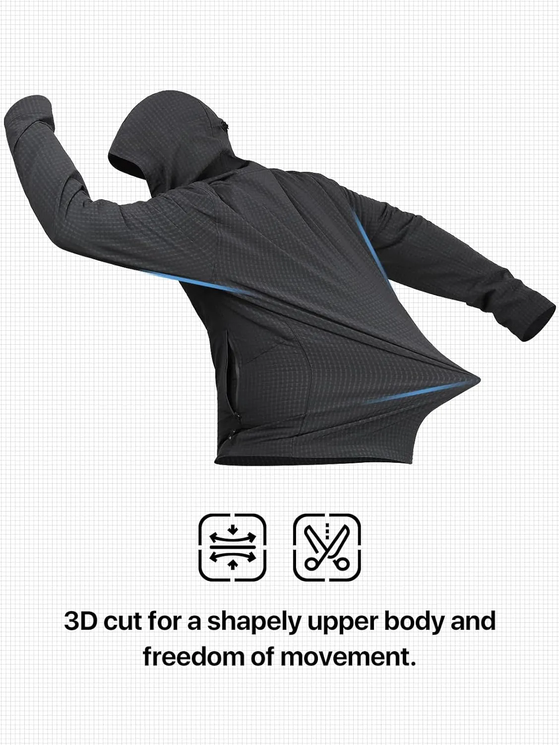 Men's Lightweight Windbreaker Hiking Softshell Jacket Water-resistant Full Zip Hoodies Golf Jackets