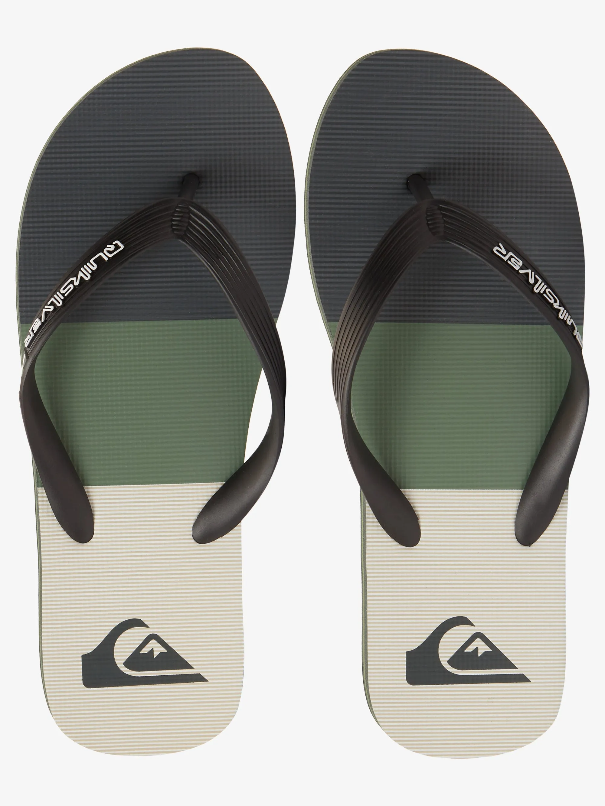 Mens Molokai Stripe Beach Flip Flops