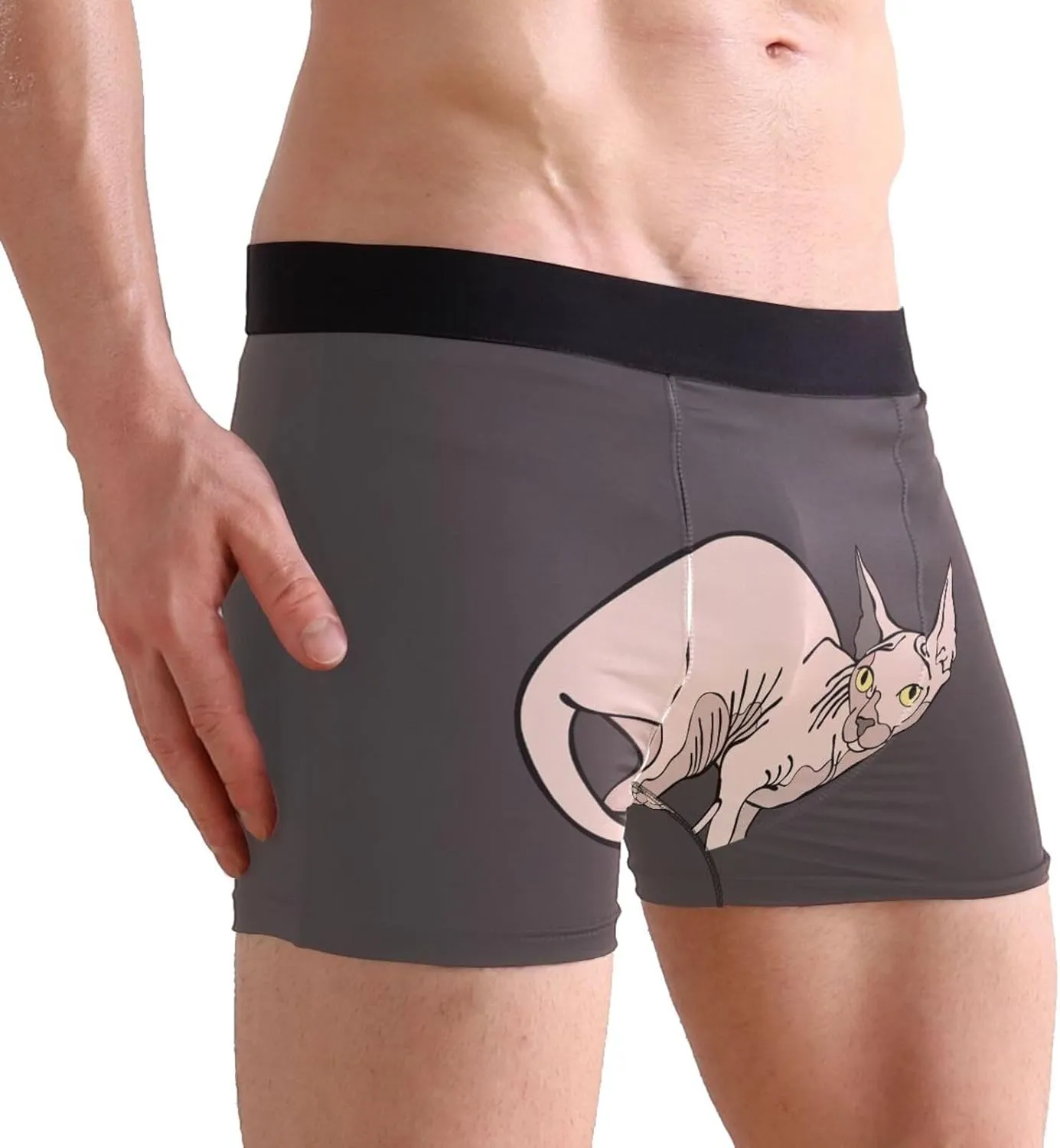 Men's Novelty Boxer Briefs Stretchy Sport Underpants Breathable Underwear S-2XL
