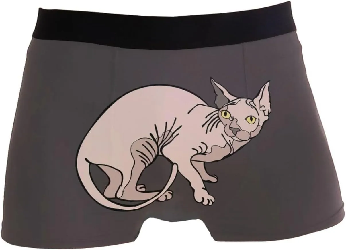 Men's Novelty Boxer Briefs Stretchy Sport Underpants Breathable Underwear S-2XL