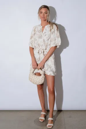 Monet Bubble Sleeve Romper