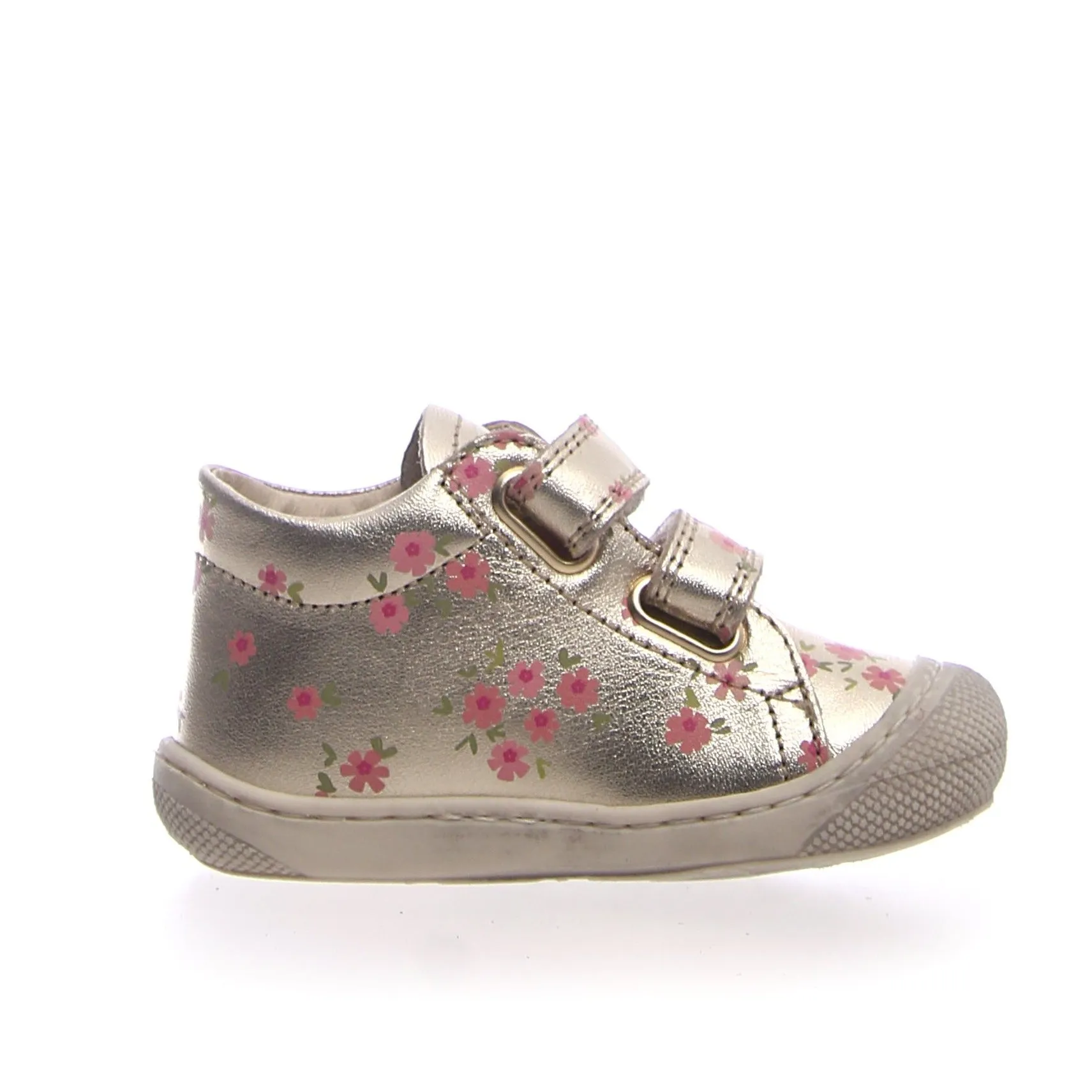 Naturino Girl's Cocoon Vl Little Roses Sneakers - Platinum