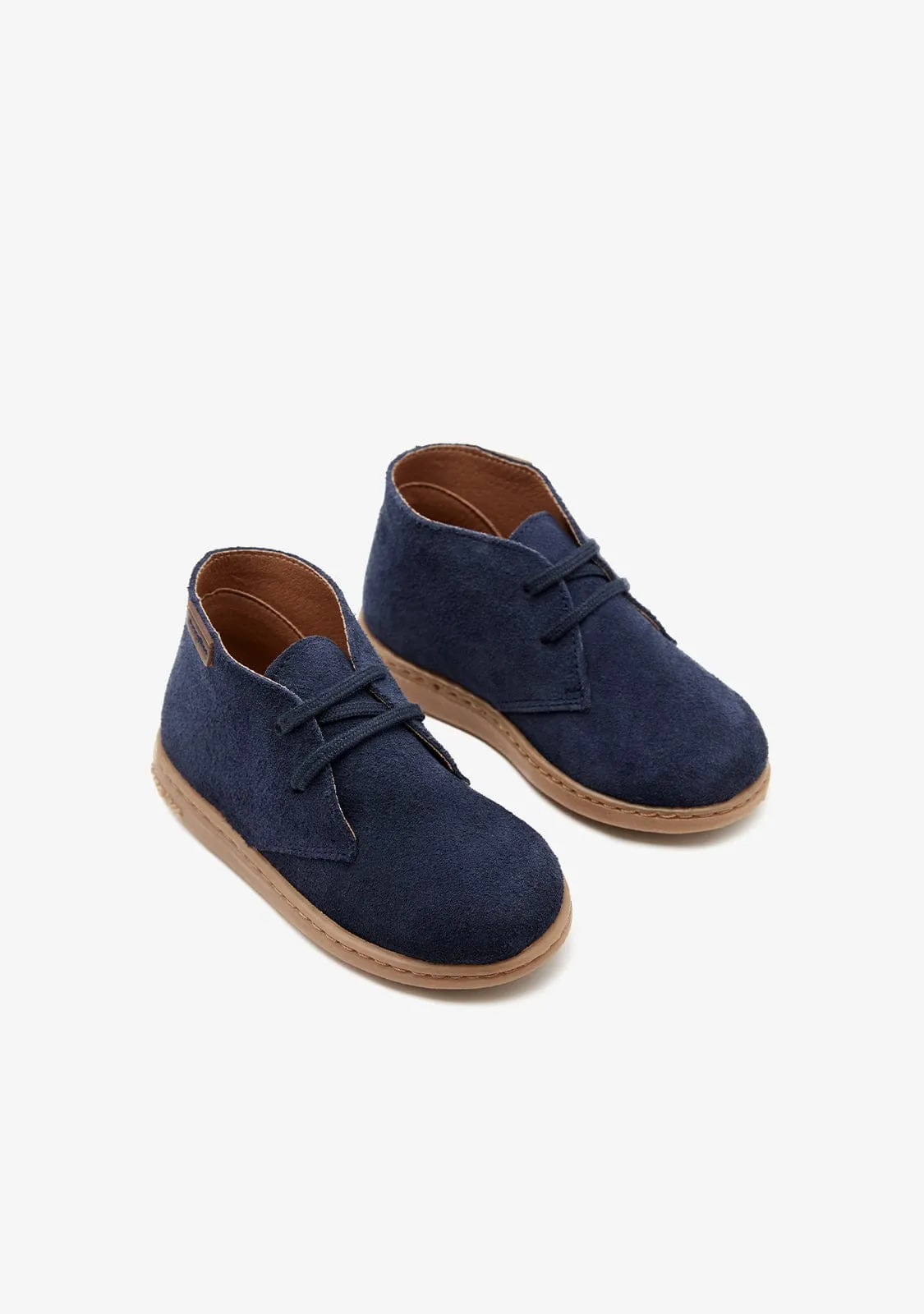 Navy Safari Ankle Boots