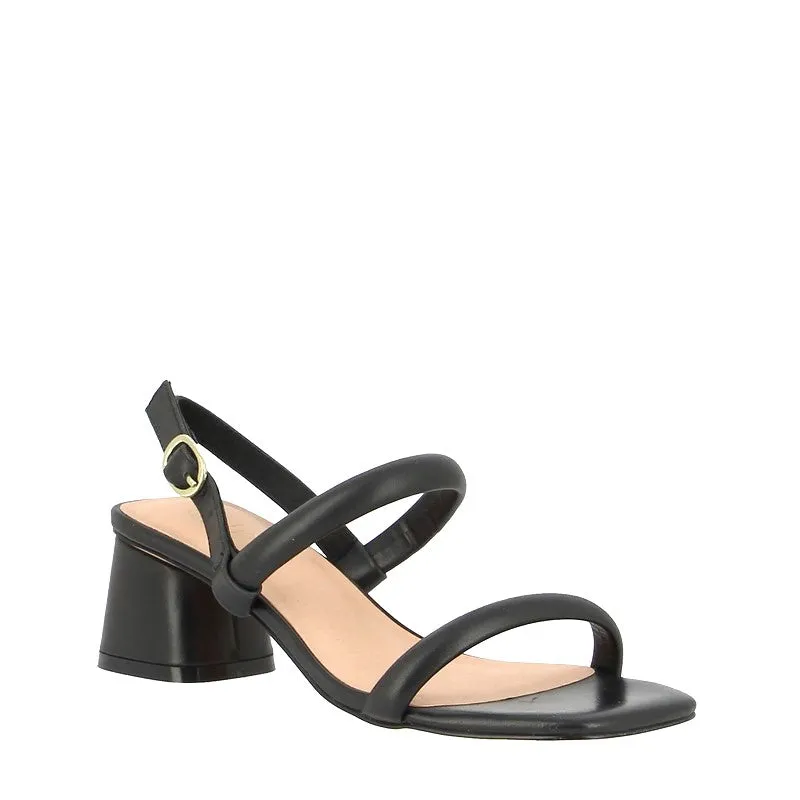 Nude Lacee Black Heeled Sandal