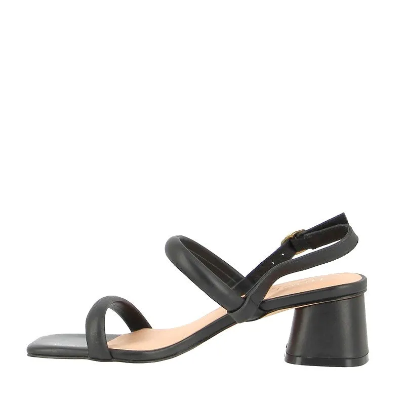 Nude Lacee Black Heeled Sandal