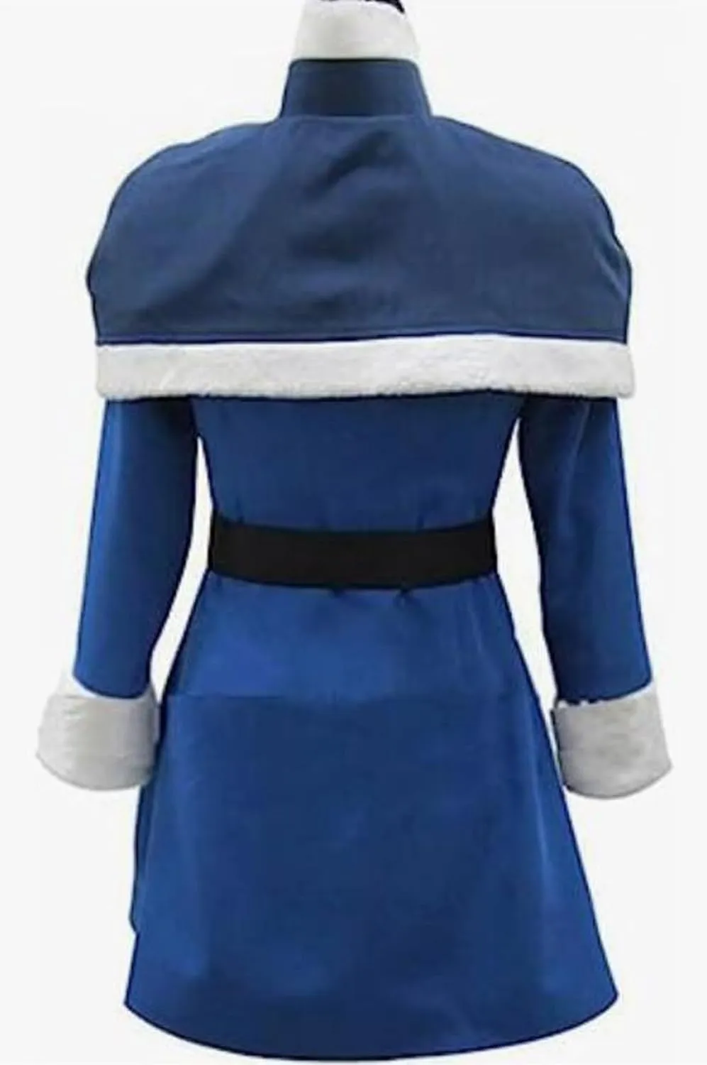 Poetic Walk Anime Womens Cosplay Juvia Loxar Costume Lolita Blue Dress Hat Cap Cloak Uniform