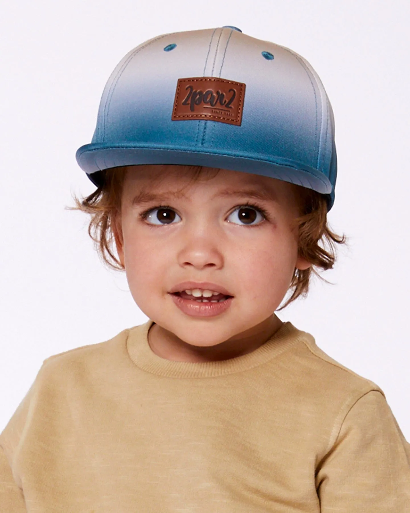 Printed Cap Bluish Gray And Beige