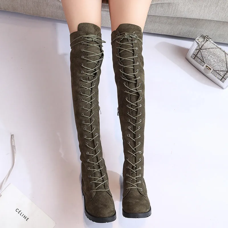 Rider Chic Suede Over-Knee Boots by The Nevermore