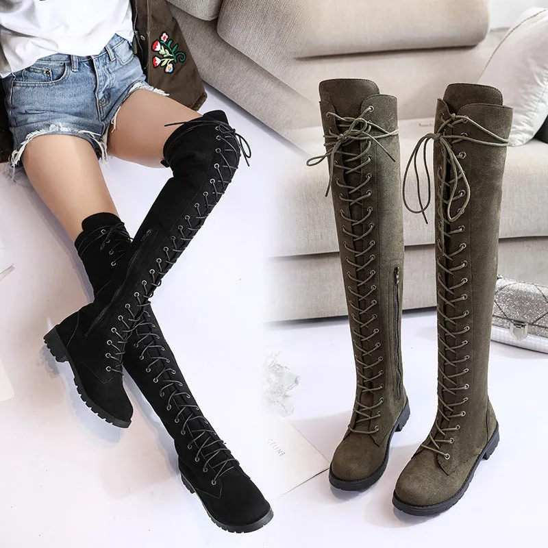 Rider Chic Suede Over-Knee Boots by The Nevermore