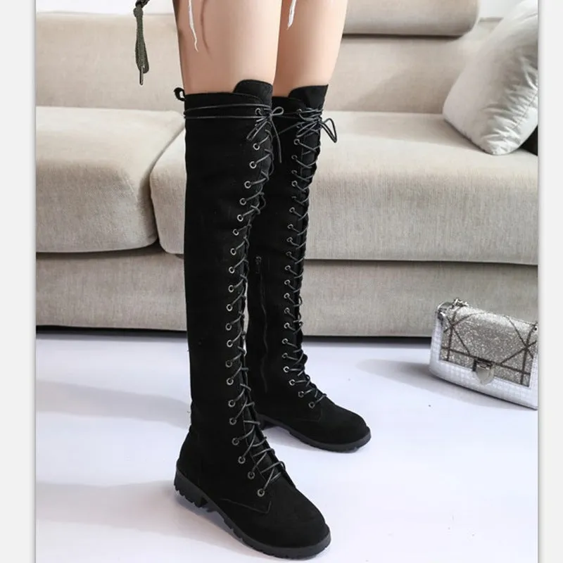 Rider Chic Suede Over-Knee Boots by The Nevermore