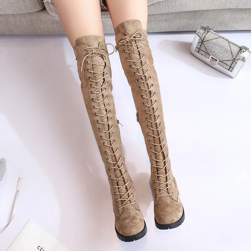 Rider Chic Suede Over-Knee Boots by The Nevermore